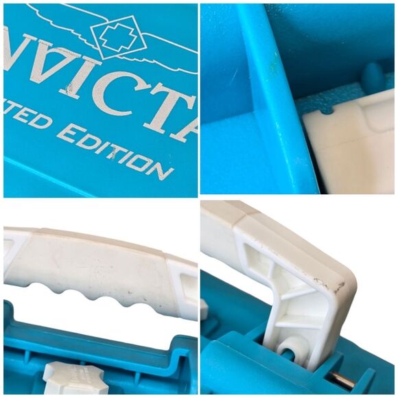 Invicta Limited Edition Aqua Blue Empty Hard Watch Dive Case Only - Picture 14 of 16